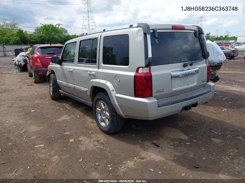 2006 Jeep Commander Limited VIN: 1J8HG58236C363748 Lot: 42213434