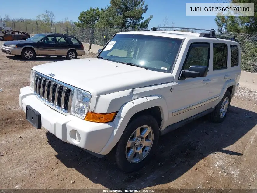 2006 Jeep Commander Limited VIN: 1J8HG58276C170180 Lot: 42234989