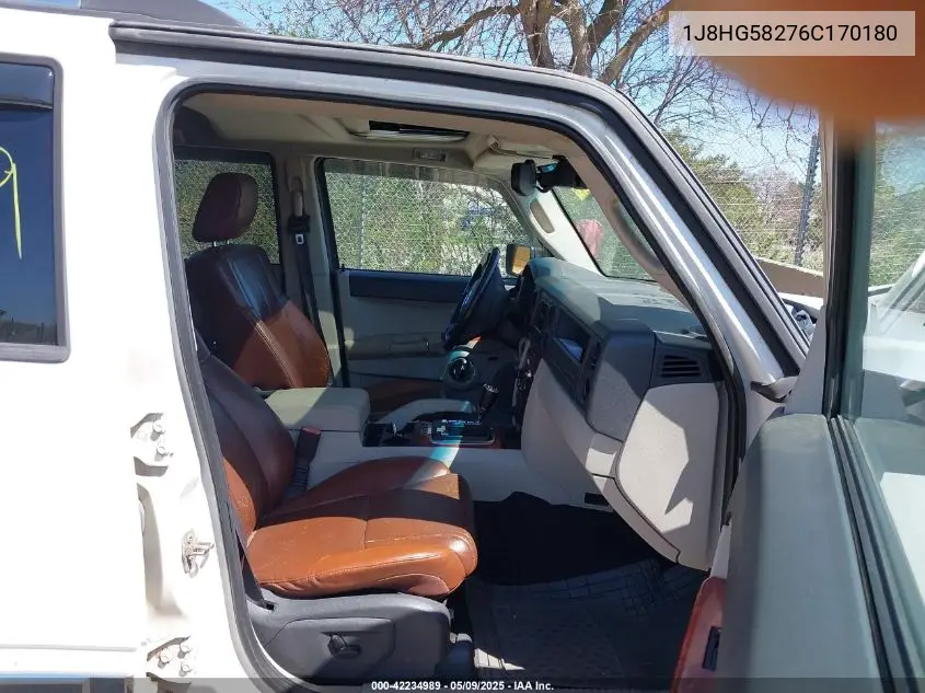 2006 Jeep Commander Limited VIN: 1J8HG58276C170180 Lot: 42234989