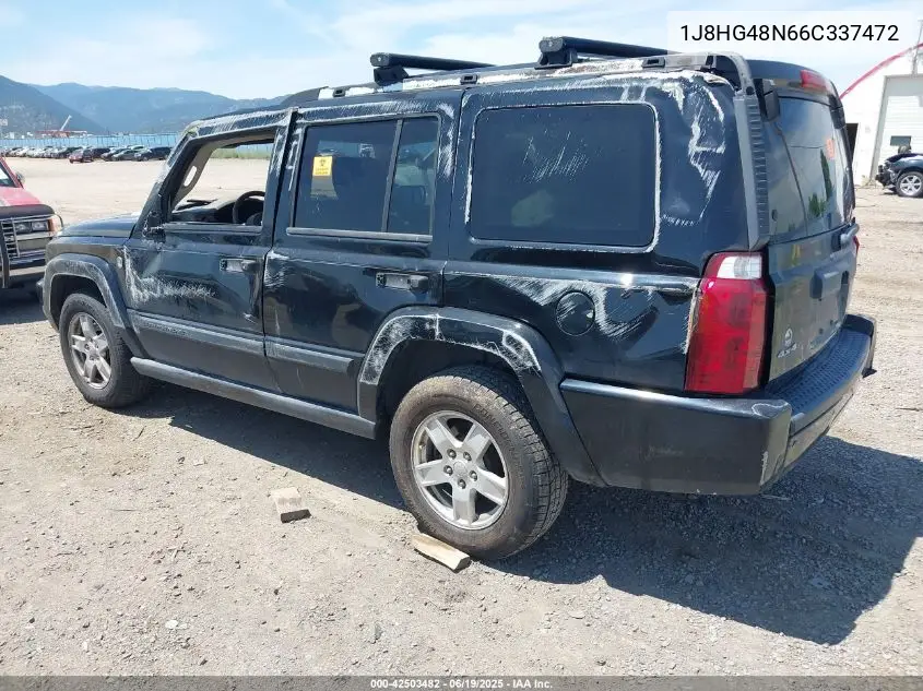2006 Jeep Commander VIN: 1J8HG48N66C337472 Lot: 42503482