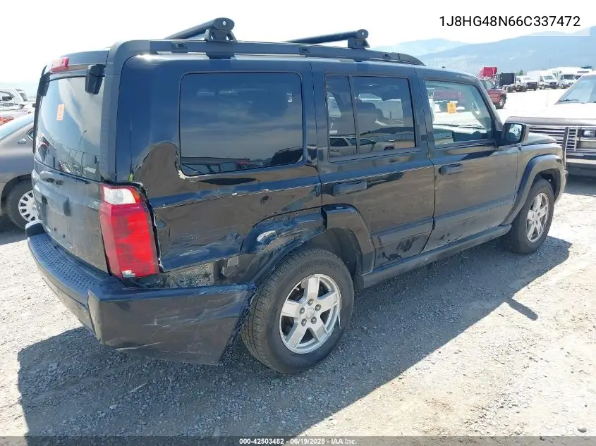 2006 Jeep Commander VIN: 1J8HG48N66C337472 Lot: 42503482