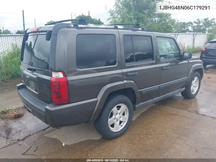 2006 Jeep Commander VIN: 1J8HG48N06C179291 Lot: 42503816