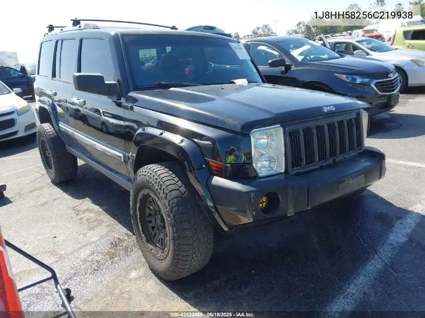 2006 Jeep Commander Limited VIN: 1J8HH58256C219938 Lot: 42533465