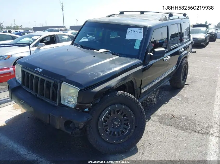 2006 Jeep Commander Limited VIN: 1J8HH58256C219938 Lot: 42533465