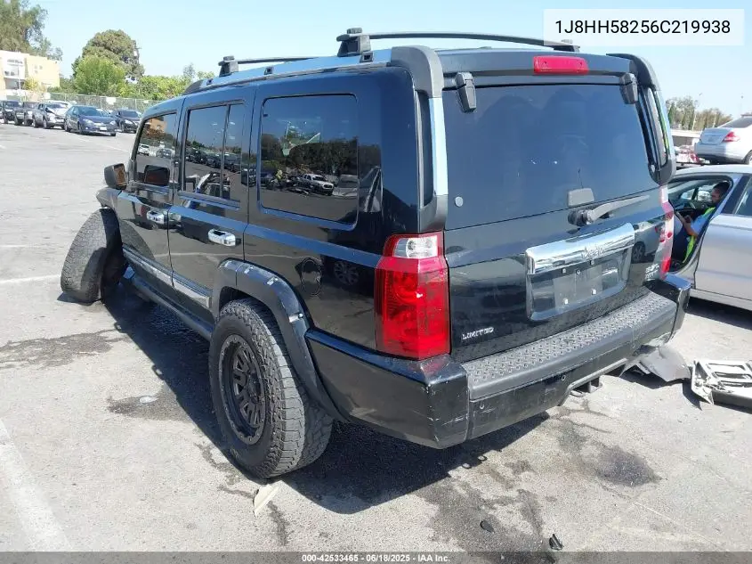 2006 Jeep Commander Limited VIN: 1J8HH58256C219938 Lot: 42533465