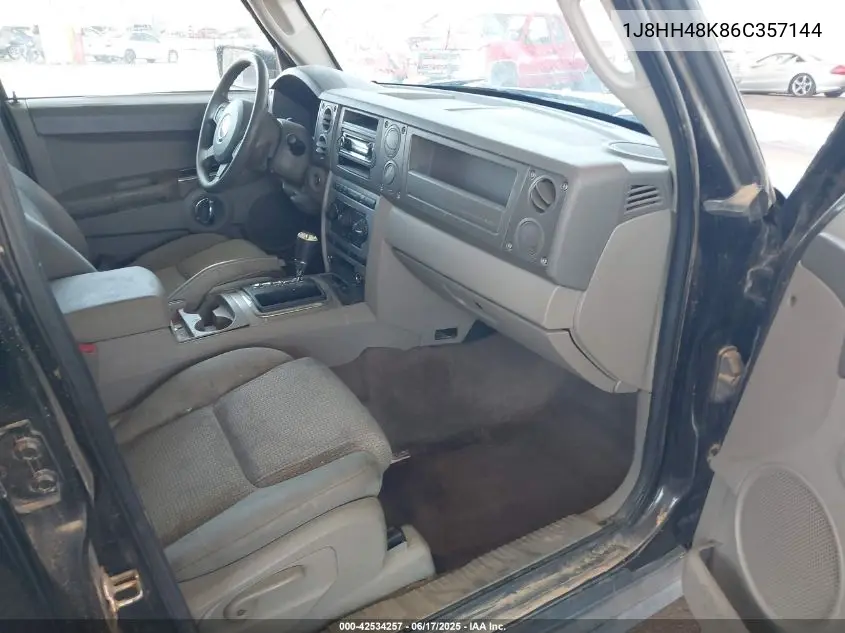 2006 Jeep Commander VIN: 1J8HH48K86C357144 Lot: 42534257