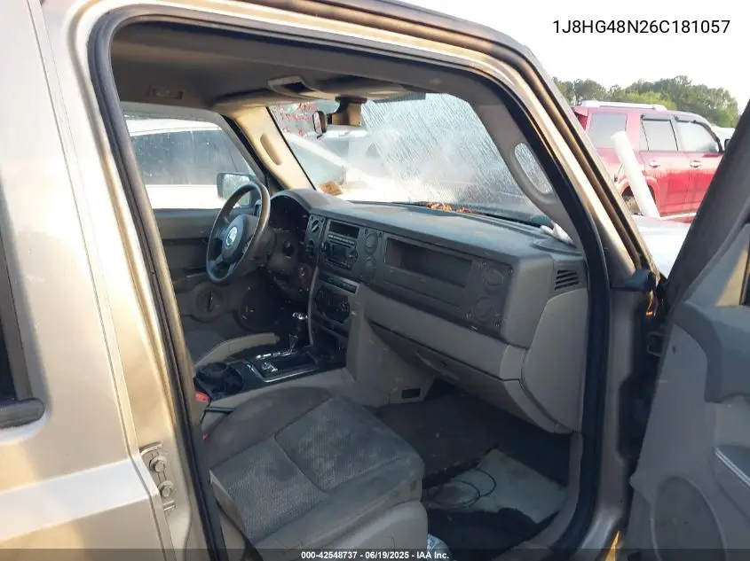 2006 Jeep Commander VIN: 1J8HG48N26C181057 Lot: 42548737