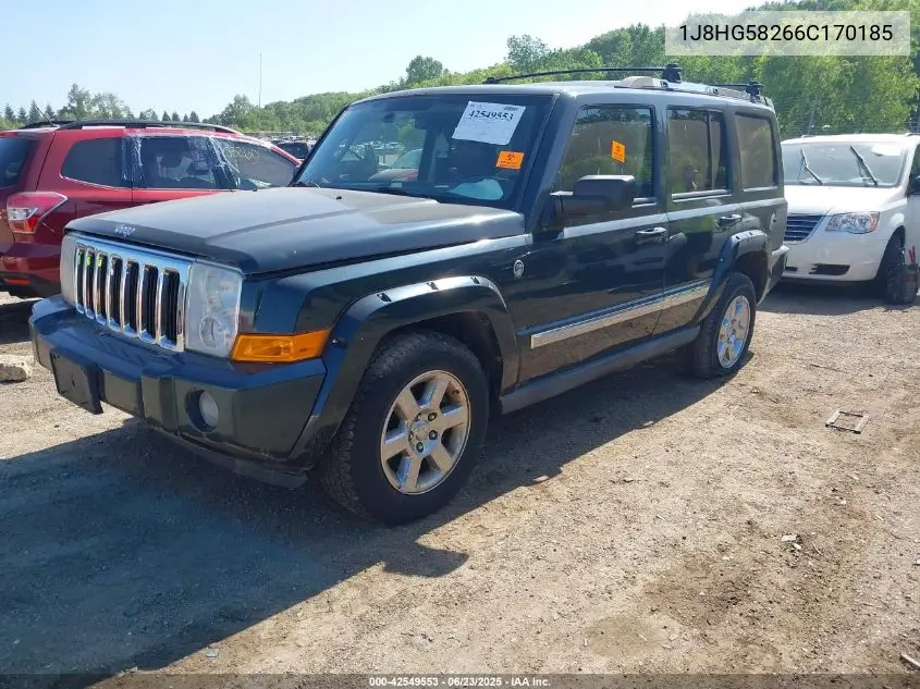 2006 Jeep Commander Limited VIN: 1J8HG58266C170185 Lot: 42549553
