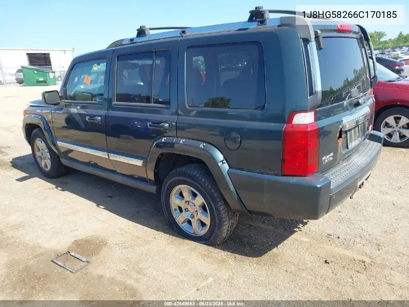 2006 Jeep Commander Limited VIN: 1J8HG58266C170185 Lot: 42549553