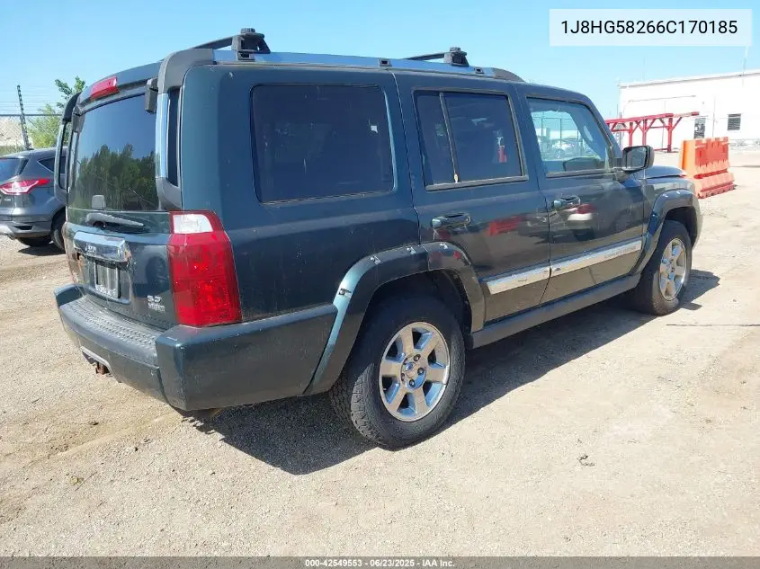 2006 Jeep Commander Limited VIN: 1J8HG58266C170185 Lot: 42549553