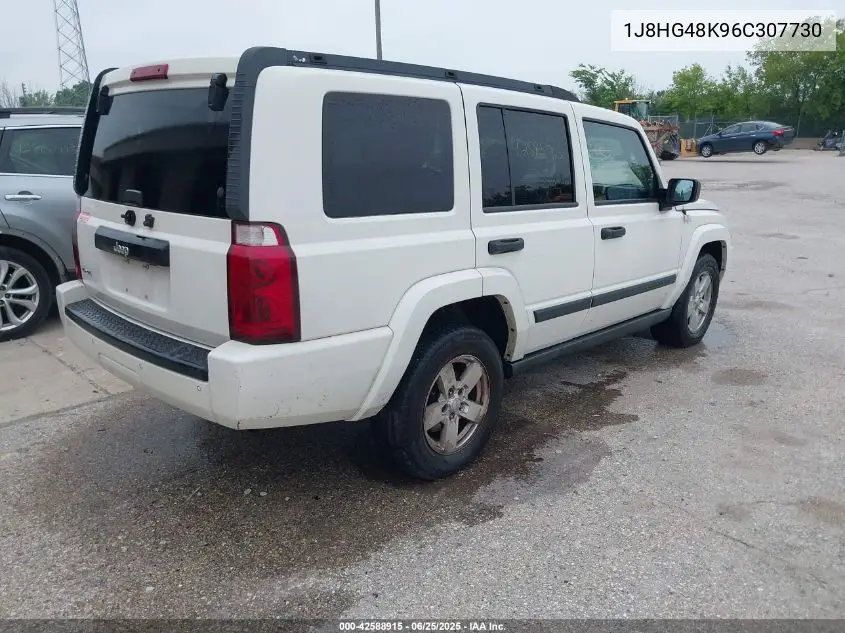 2006 Jeep Commander VIN: 1J8HG48K96C307730 Lot: 42588915