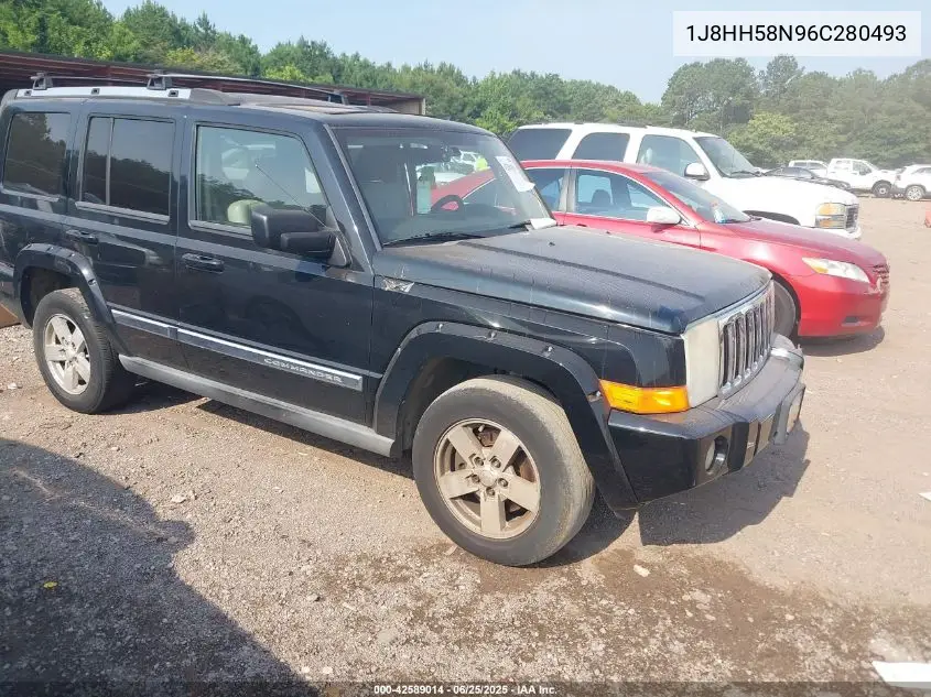 2006 Jeep Commander Limited VIN: 1J8HH58N96C280493 Lot: 42589014