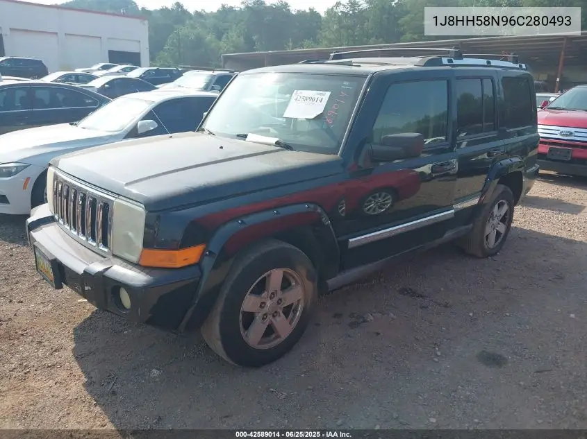 2006 Jeep Commander Limited VIN: 1J8HH58N96C280493 Lot: 42589014