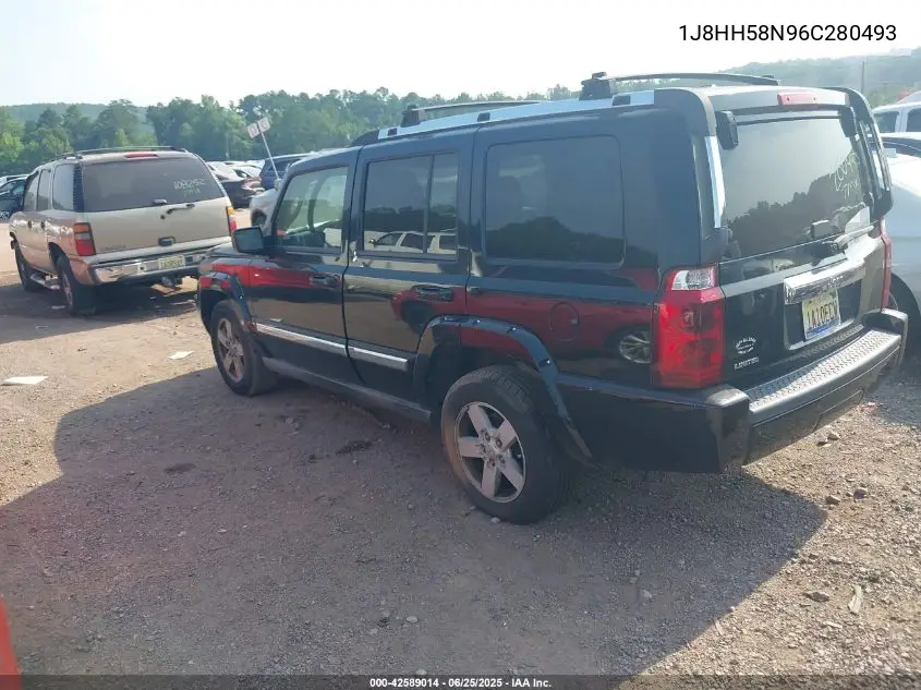 2006 Jeep Commander Limited VIN: 1J8HH58N96C280493 Lot: 42589014