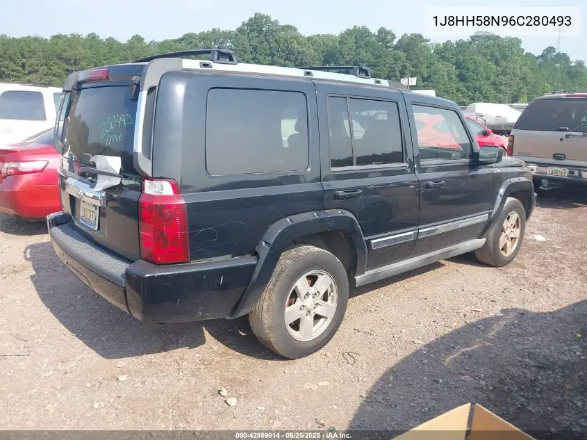 2006 Jeep Commander Limited VIN: 1J8HH58N96C280493 Lot: 42589014