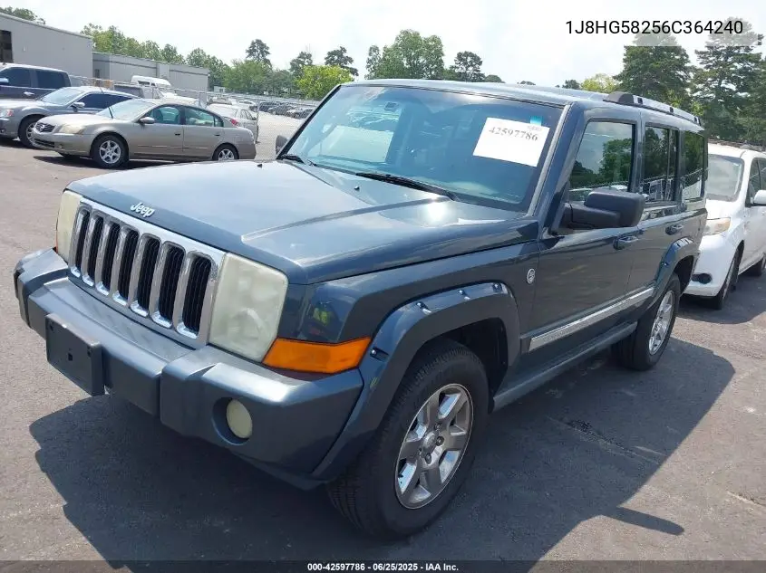 2006 Jeep Commander Limited VIN: 1J8HG58256C364240 Lot: 42597786