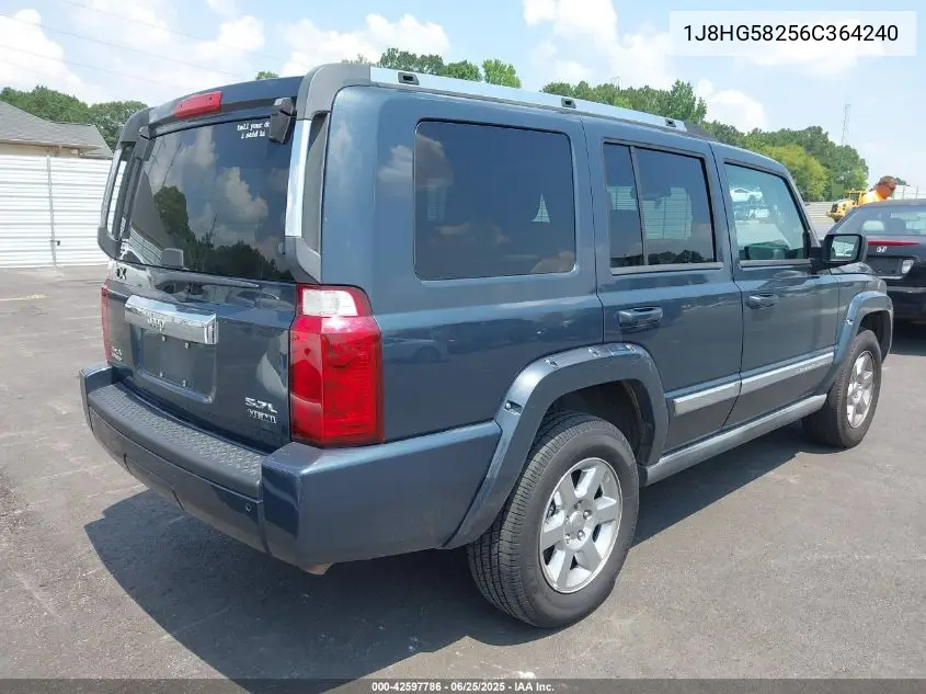2006 Jeep Commander Limited VIN: 1J8HG58256C364240 Lot: 42597786