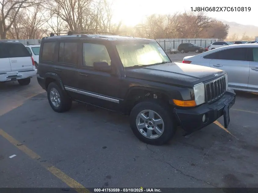 2007 Jeep Commander Overland VIN: 1J8HG682X7C610819 Lot: 41753559
