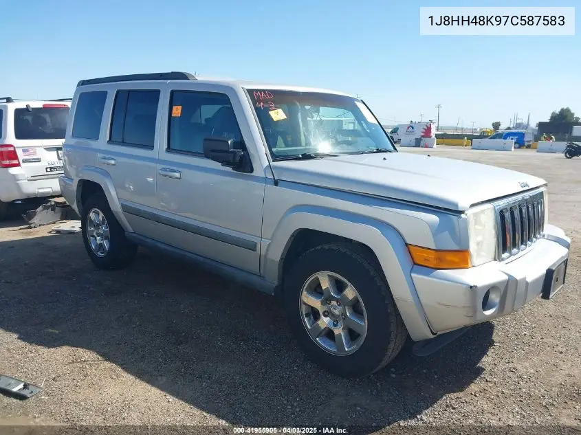 2007 Jeep Commander Sport VIN: 1J8HH48K97C587583 Lot: 41955905