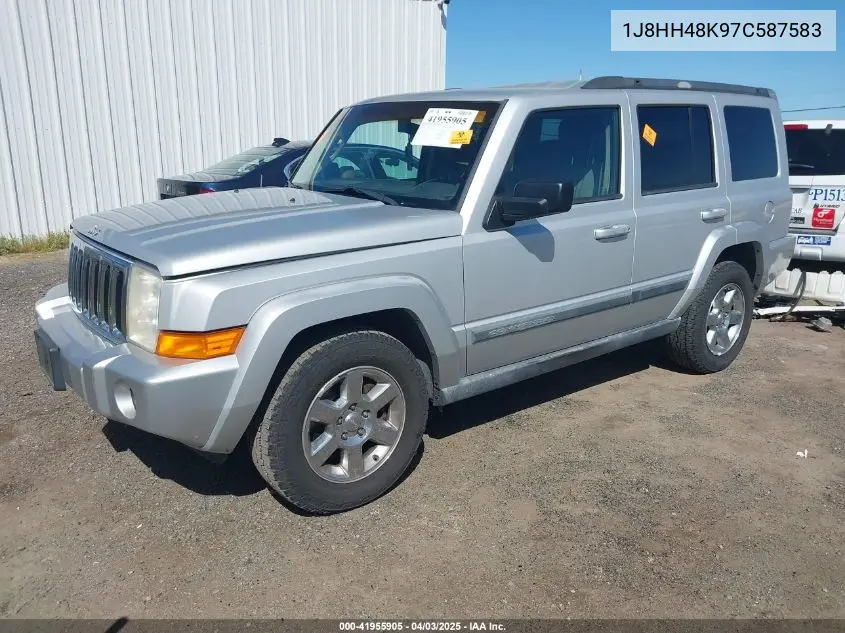 2007 Jeep Commander Sport VIN: 1J8HH48K97C587583 Lot: 41955905