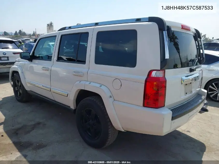 2007 Jeep Commander Sport VIN: 1J8HH48K57C587533 Lot: 42153689