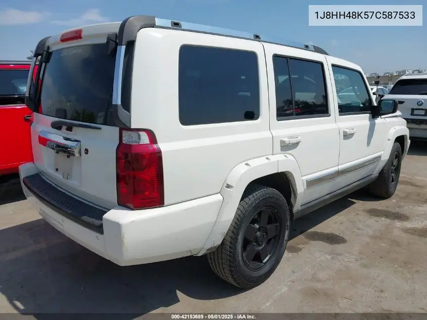 2007 Jeep Commander Sport VIN: 1J8HH48K57C587533 Lot: 42153689