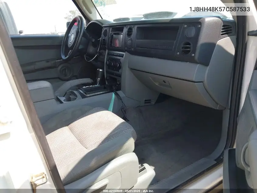 2007 Jeep Commander Sport VIN: 1J8HH48K57C587533 Lot: 42153689
