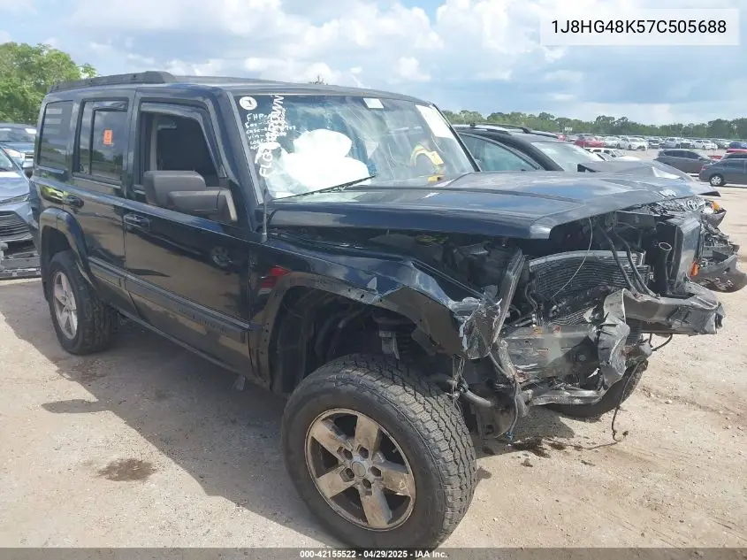 2007 Jeep Commander Sport VIN: 1J8HG48K57C505688 Lot: 42155522