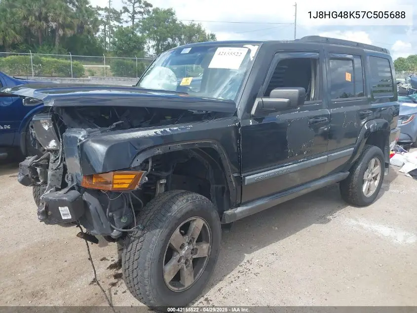 2007 Jeep Commander Sport VIN: 1J8HG48K57C505688 Lot: 42155522