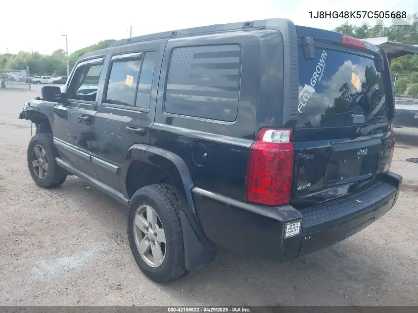 2007 Jeep Commander Sport VIN: 1J8HG48K57C505688 Lot: 42155522