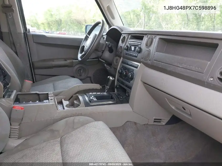 2007 Jeep Commander Sport VIN: 1J8HG48PX7C598896 Lot: 42170743
