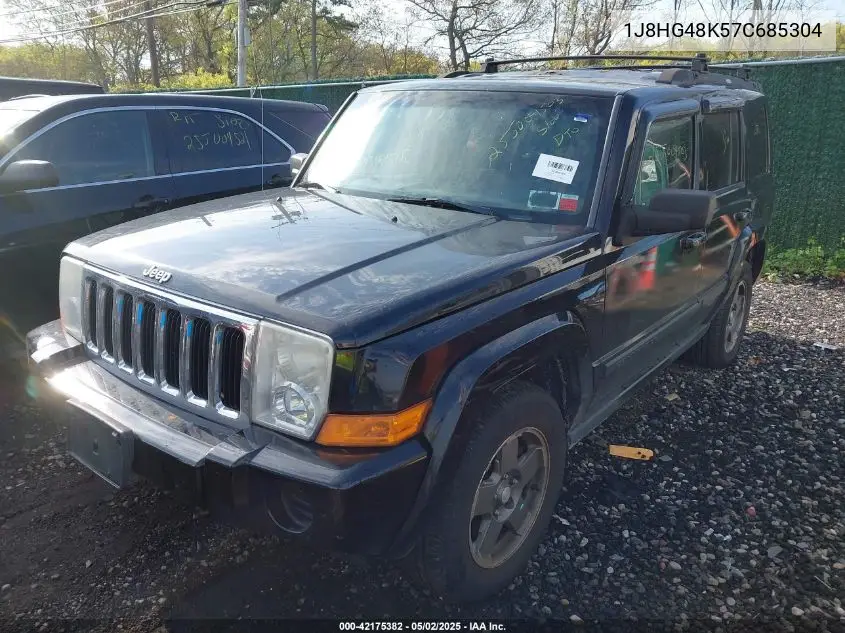 2007 Jeep Commander Sport VIN: 1J8HG48K57C685304 Lot: 42175382