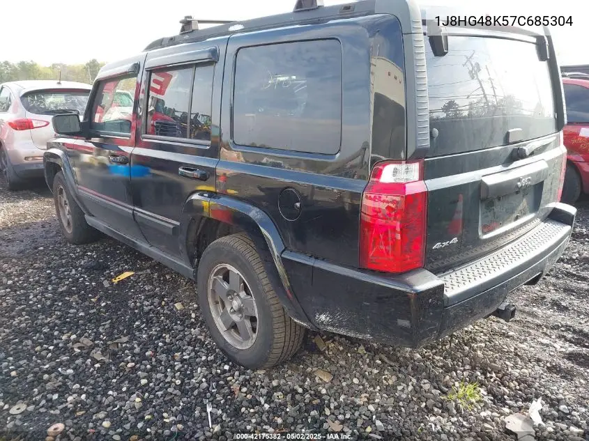 2007 Jeep Commander Sport VIN: 1J8HG48K57C685304 Lot: 42175382