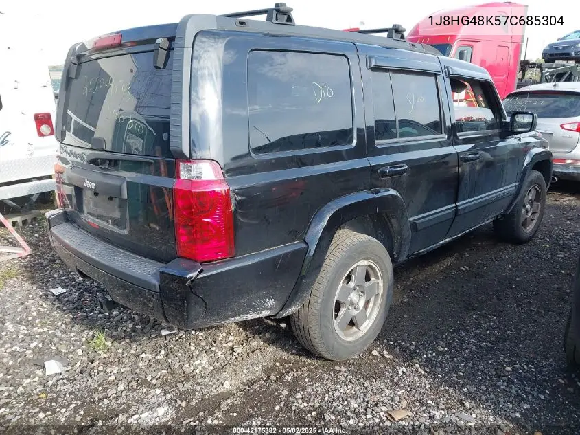 2007 Jeep Commander Sport VIN: 1J8HG48K57C685304 Lot: 42175382