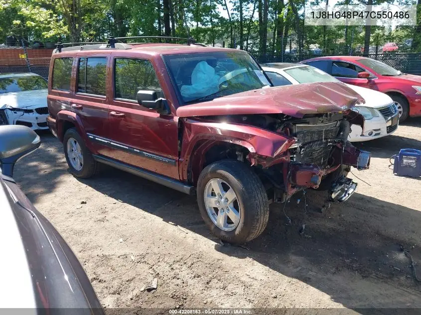 2007 Jeep Commander Sport VIN: 1J8HG48P47C550486 Lot: 42208163
