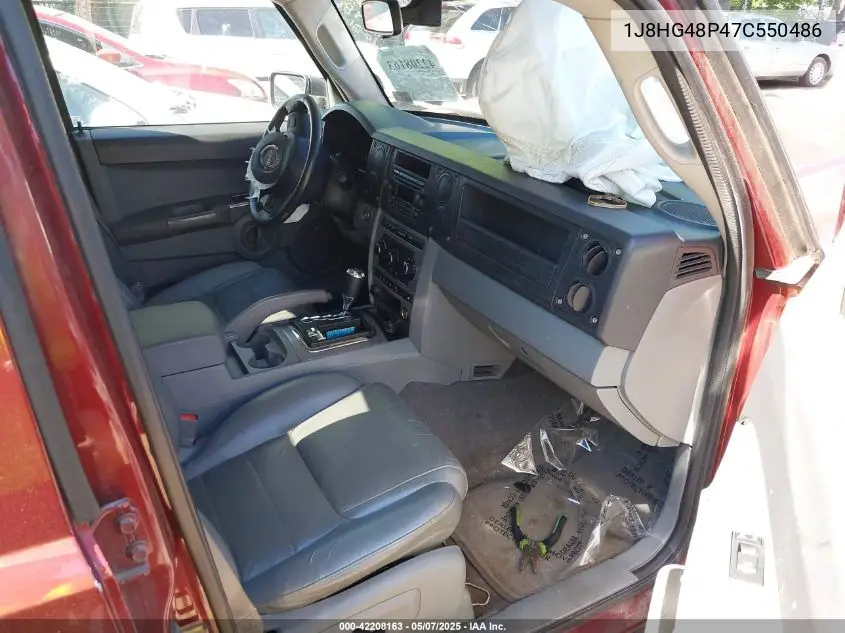 2007 Jeep Commander Sport VIN: 1J8HG48P47C550486 Lot: 42208163