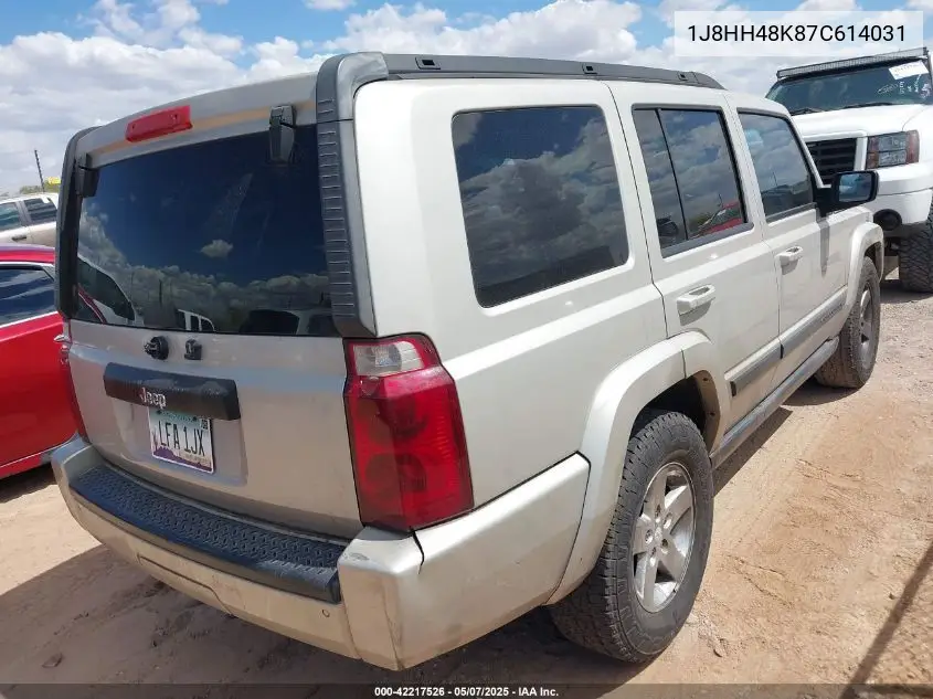 2007 Jeep Commander Sport VIN: 1J8HH48K87C614031 Lot: 42217526