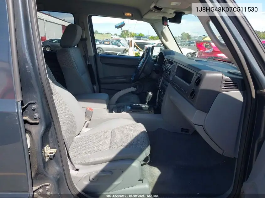2007 Jeep Commander Sport VIN: 1J8HG48K07C511530 Lot: 42239210