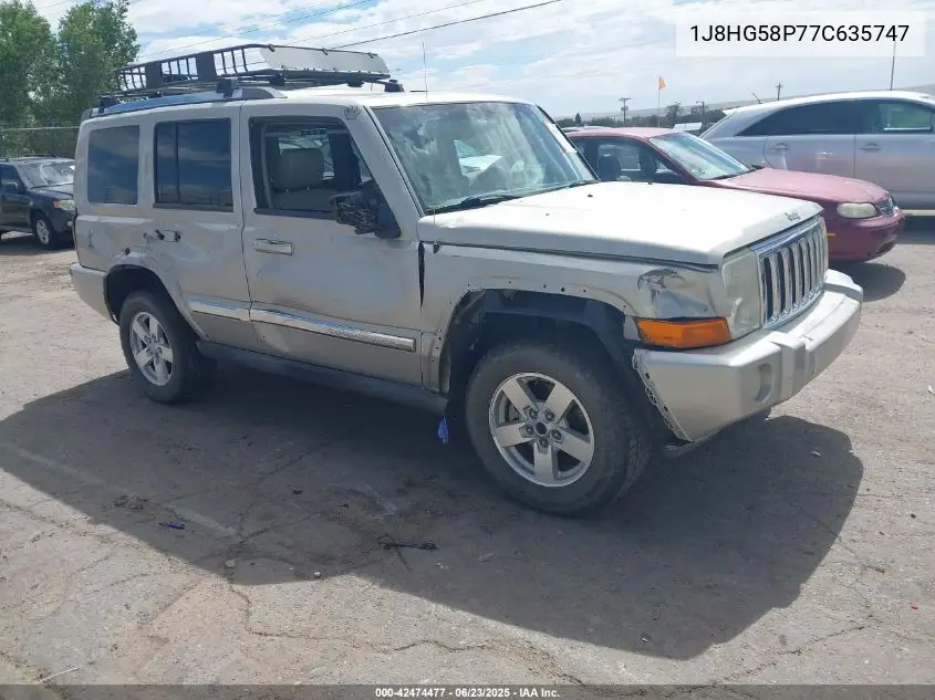 2007 Jeep Commander Limited VIN: 1J8HG58P77C635747 Lot: 42474477