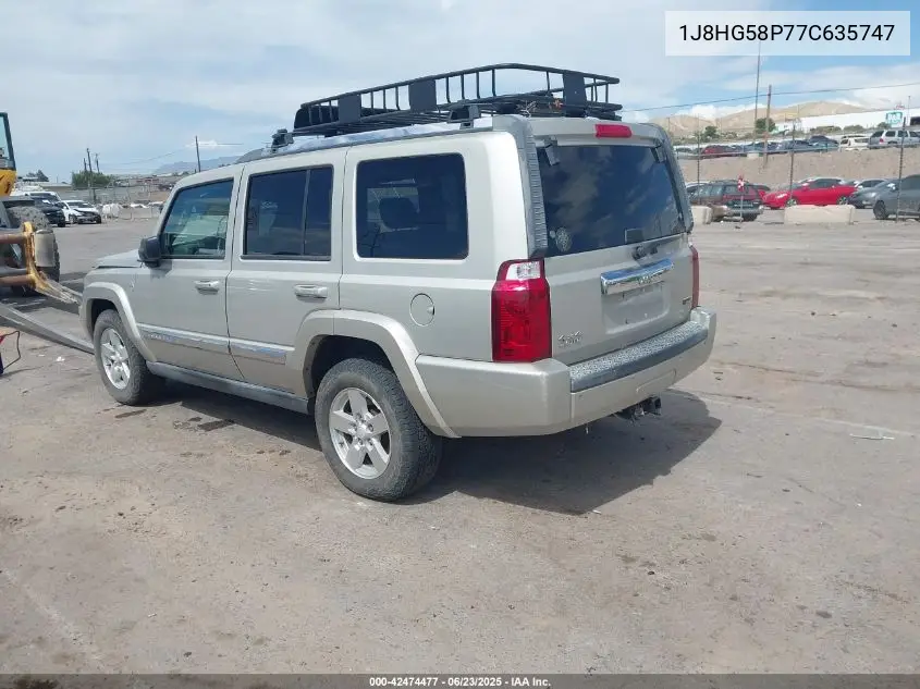 2007 Jeep Commander Limited VIN: 1J8HG58P77C635747 Lot: 42474477
