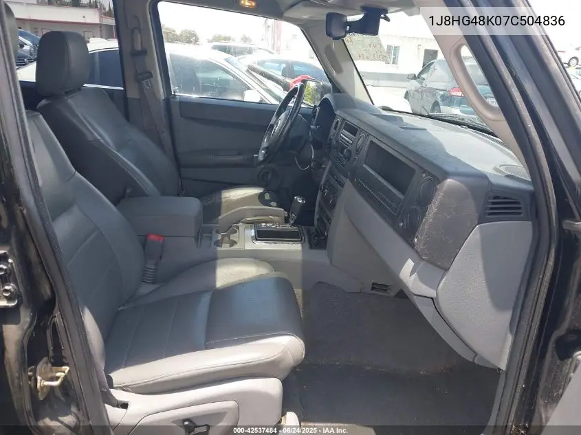 2007 Jeep Commander Sport VIN: 1J8HG48K07C504836 Lot: 42537484