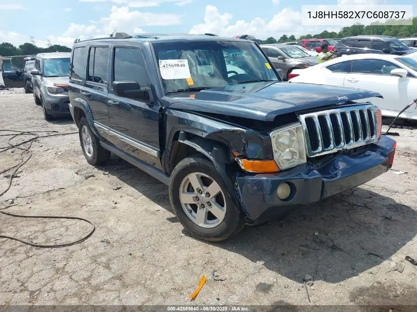 2007 Jeep Commander Limited VIN: 1J8HH582X7C608737 Lot: 42569840