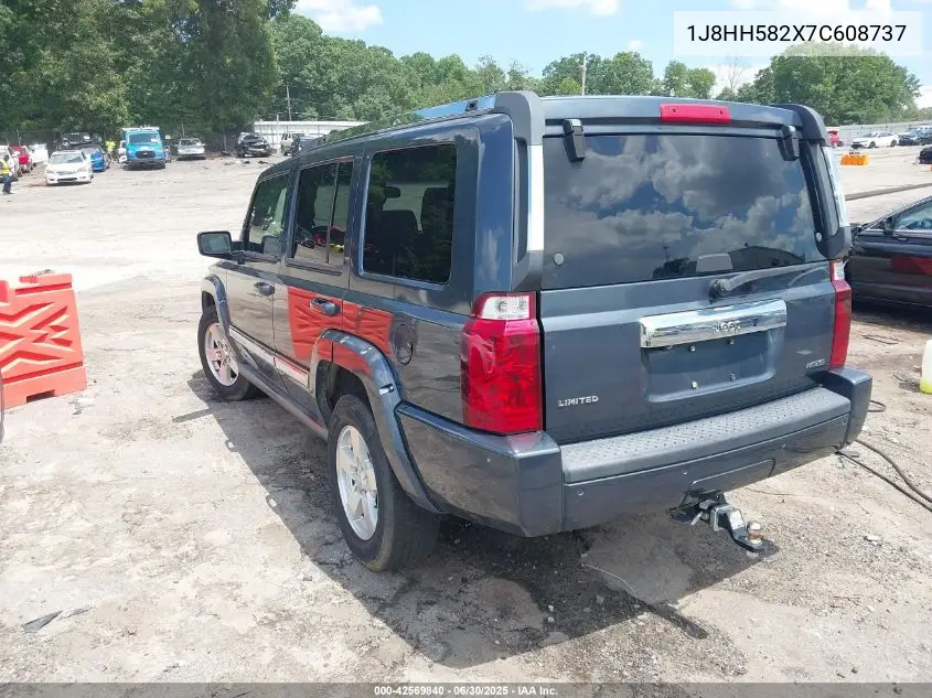 2007 Jeep Commander Limited VIN: 1J8HH582X7C608737 Lot: 42569840