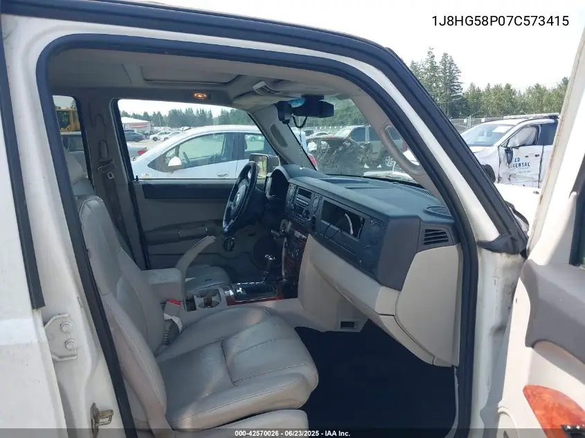2007 Jeep Commander Limited VIN: 1J8HG58P07C573415 Lot: 42570026