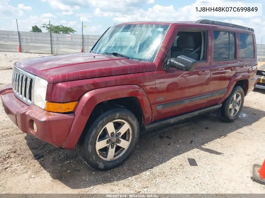 2007 Jeep Commander Sport VIN: 1J8HH48K07C699849 Lot: 42575178