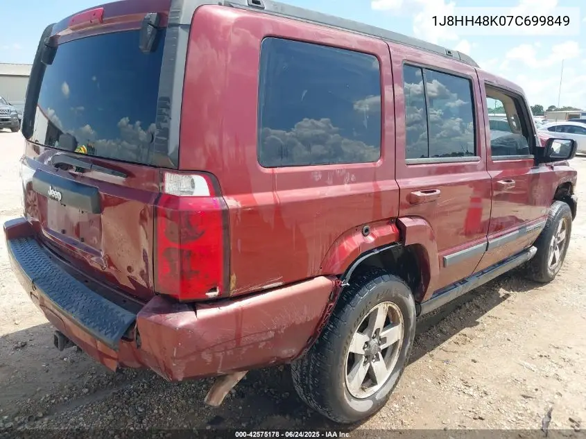 2007 Jeep Commander Sport VIN: 1J8HH48K07C699849 Lot: 42575178
