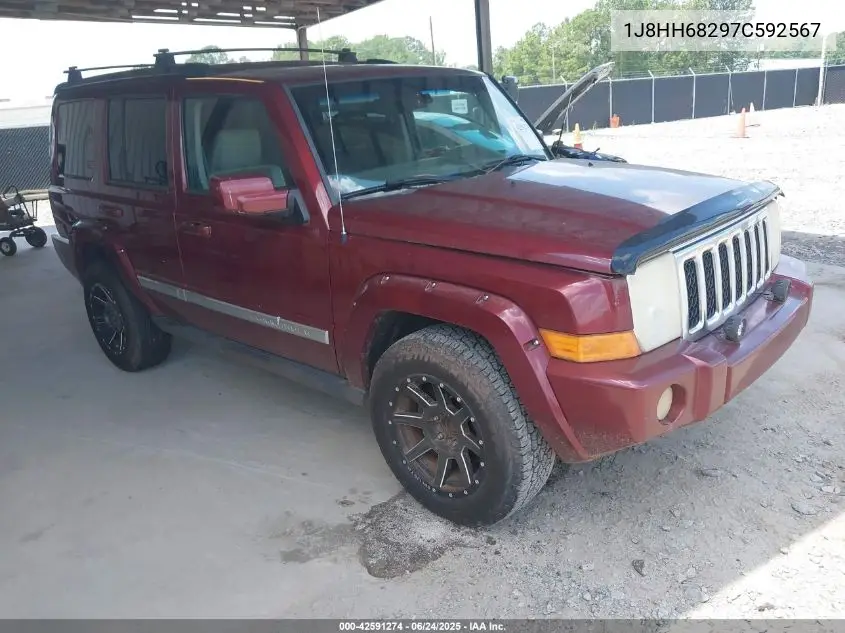 2007 Jeep Commander Overland VIN: 1J8HH68297C592567 Lot: 42591274