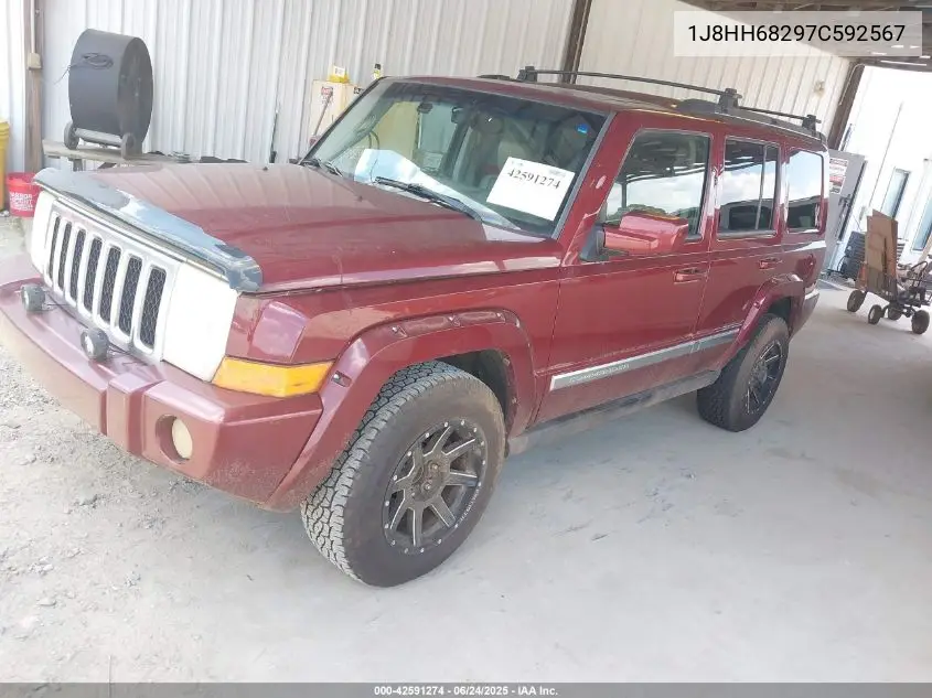 2007 Jeep Commander Overland VIN: 1J8HH68297C592567 Lot: 42591274