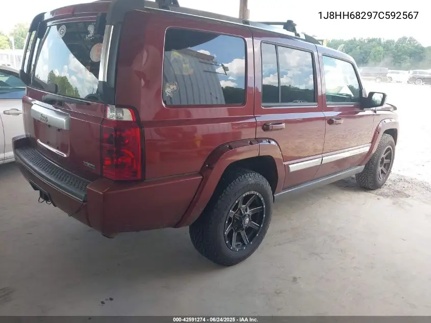 2007 Jeep Commander Overland VIN: 1J8HH68297C592567 Lot: 42591274