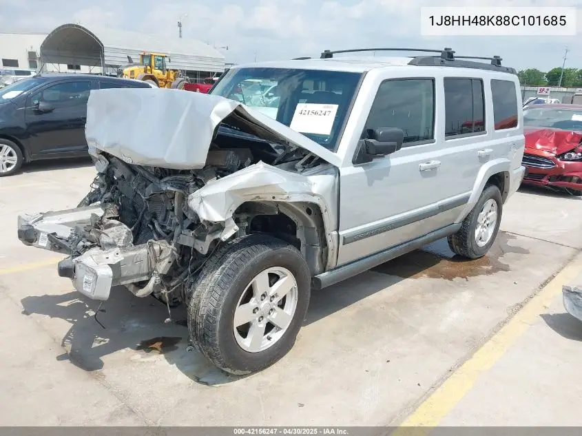 2008 Jeep Commander Sport VIN: 1J8HH48K88C101685 Lot: 42156247